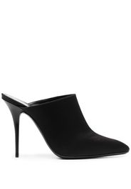 Saint Laurent Ascot 105mm leather mules - Schwarz