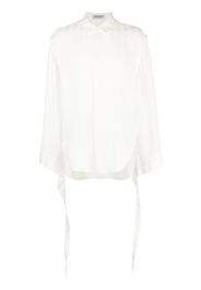 Saint Laurent long-sleeve button-fastening shirt - Weiß