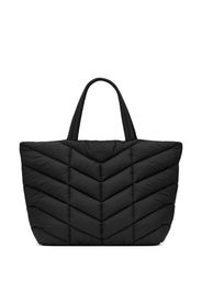 Saint Laurent quilted puffer tote bag - Schwarz