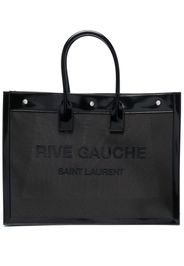 Saint Laurent Rive Gauche debossed-logo tote bag - Schwarz