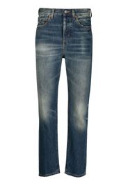 Saint Laurent mid-rise straight-leg jeans - Blau