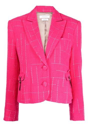 Saks Potts Theo cropped bouclé blazer - Rosa