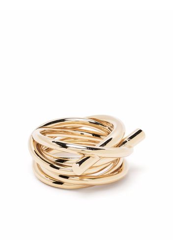 Salvatore Ferragamo layered effect ring - Gold