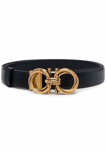 Salvatore Ferragamo adjustable Gancini belt - Schwarz