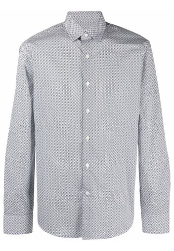 Salvatore Ferragamo Gancio all-over print shirt - Weiß