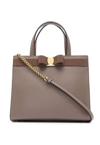 Salvatore Ferragamo Viva Bow tote bag - CARAWAY SEED CARAWAY SEED CARAWAY