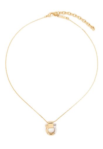 Salvatore Ferragamo Gancini pendant necklace - Gold