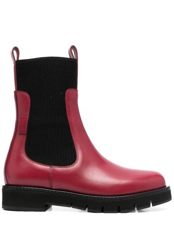 Salvatore Ferragamo ribbed 40mm Chelsea boots - Rot