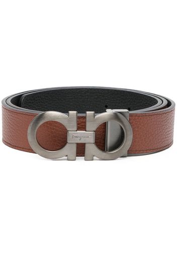 Salvatore Ferragamo Gancini leather belt - Braun