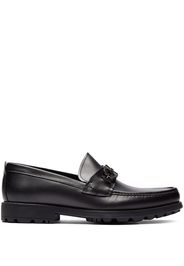 Prada Loafer mit doppelter Schnalle - Schwarz