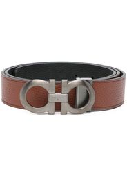 Salvatore Ferragamo Gancini leather belt - Braun