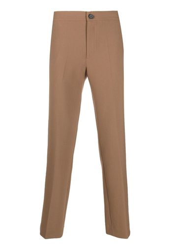 SANDRO slim-cut tailored trousers - Braun