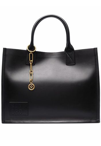 SANDRO Handtasche mit Zierkette - Schwarz