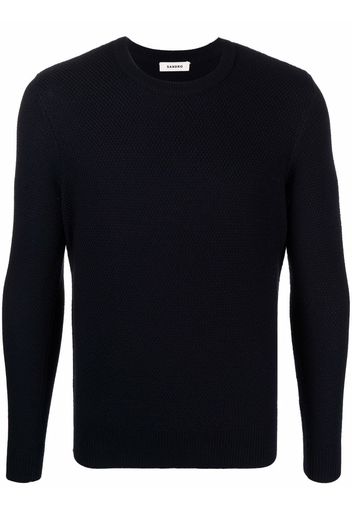 SANDRO Pullover mit Stickerei - Blau