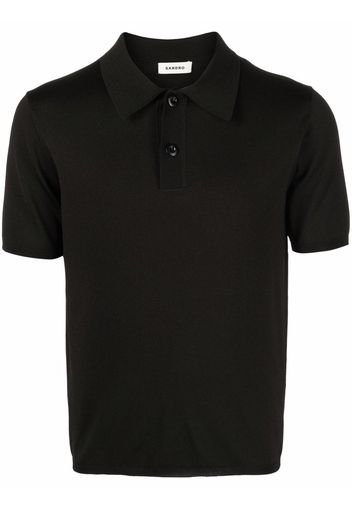 SANDRO Klassisches Poloshirt - Schwarz