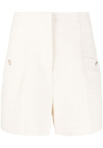 SANDRO Tweed-Shorts mit hohem Bund - Nude