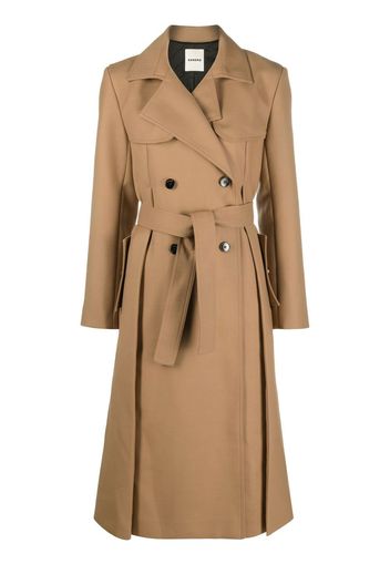 SANDRO Doppelreihiger Trenchcoat - Braun