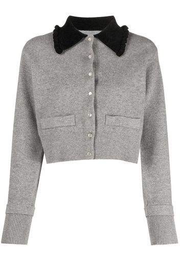 SANDRO Cardigan mit Knopfleiste - Grau