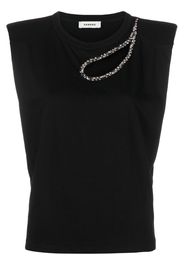 SANDRO cut-out tank top - Schwarz