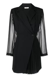 SANDRO panelled blazer dress - Schwarz