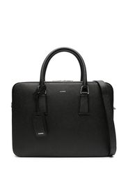 SANDRO Aktentasche aus Saffiano-Leder - Schwarz