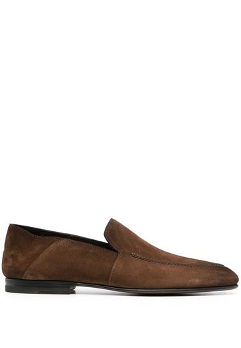 Santoni Loafer aus Wildleder - Braun