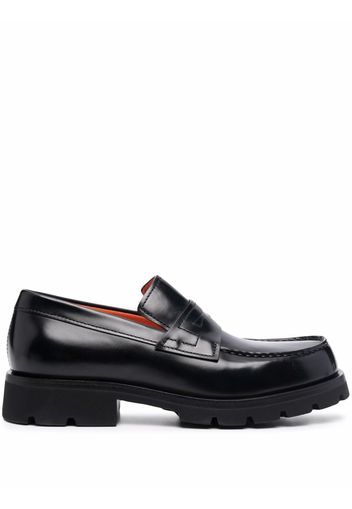 Santoni Moca penny loafers - Schwarz