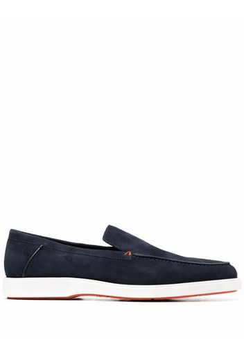 Santoni slip-on suede loafers - Blau