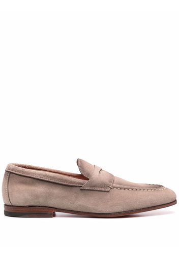 Santoni Penny-Loafer aus Wildleder - Nude