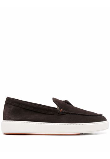 Santoni slip-on boat shoes - Braun