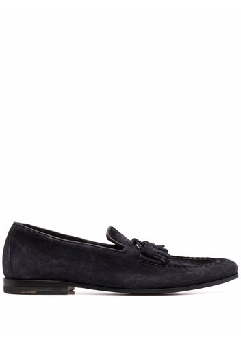 Santoni tassel slip-on loafers - Blau