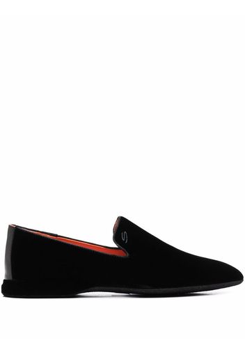 Santoni Gaston slip on loafer - Schwarz