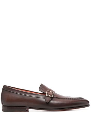 Santoni buckle detail loafers - Braun