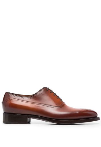 Santoni leather brogues - Braun