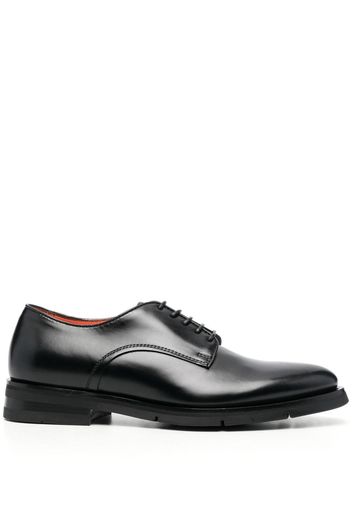 Santoni Faedon panelled Derby shoes - Schwarz