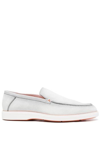 Santoni slip-on suede loafers - Grau