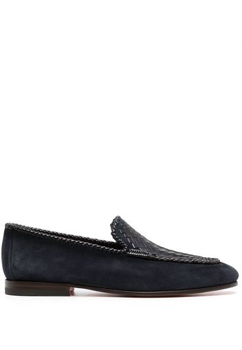 Santoni Gough interwoven-design loafers - Blau