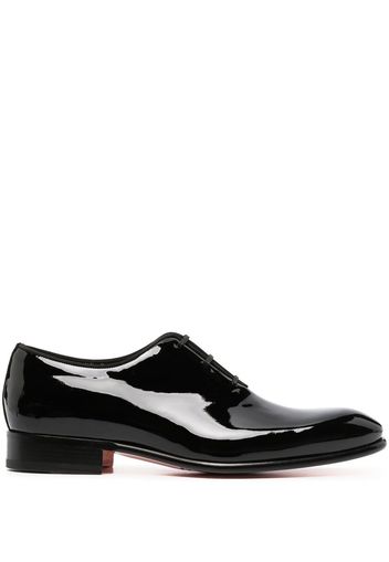 Santoni patent leather oxford shoes - Schwarz