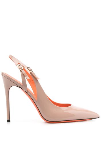 Santoni Audrey 120mm patent pumps - Rosa