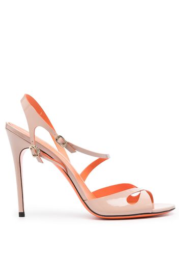 Santoni patent-leather sandals - Rosa