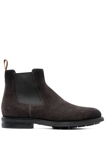 Santoni ankle suede boots - Grau