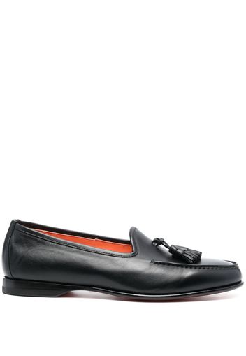 Santoni Andrea tassel-detail leather loafers - Schwarz