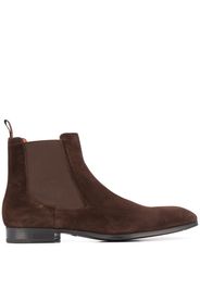 Santoni Chelsea-Boots mit niedrigem Absatz - Braun