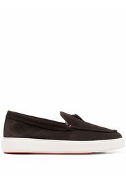 Santoni slip-on boat shoes - Braun