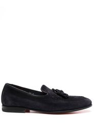 SANTONI Flache Loafer mit Quasten - Blau