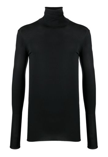 SAPIO high-neck long-sleeve T-shirt - Schwarz