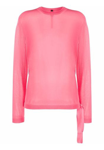 Sara Lanzi crew-neck jumper - Rosa