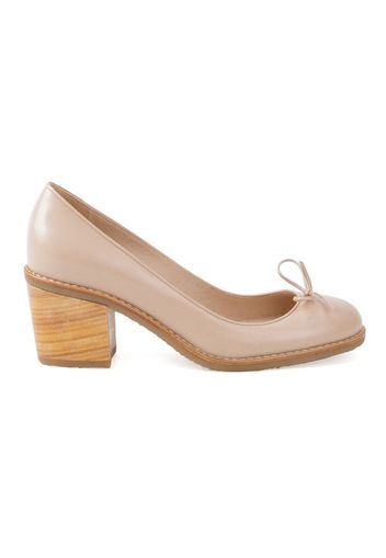 Sarah Chofakian Pumps aus Leder - Nude