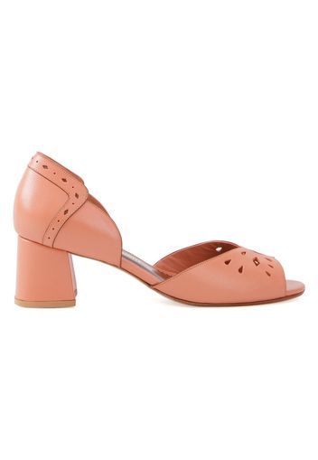 Sarah Chofakian Pumps mit Blockabsatz - Gelb