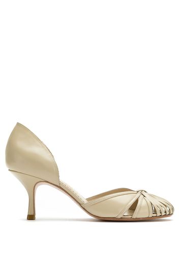 Sarah Chofakian Pumps aus Leder - Nude